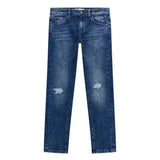 Jeans slim fit in denim medio