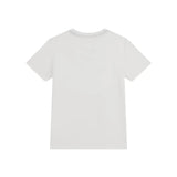 T-shirt stampa multilogo bianco