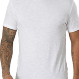 T-shirt manica corta dyed embro bianco