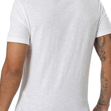 T-shirt manica corta dyed embro bianco