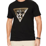 T-shirt maniche corte con logo triangolo nero