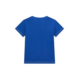 T-shirt stampa multilogo color blu maya