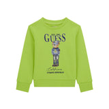 Felpa neonato stampa teddy California lime