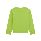 Felpa neonato stampa teddy California lime