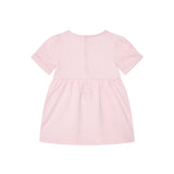 Abito manica corta in tessuro terry rosa