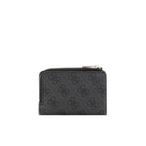 Porta carte con zip Laurel coal logo grigio/nero