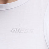 Top primula con logo strass bianco