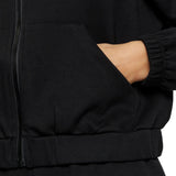 Felpa crop con cappuccio Eden nero
