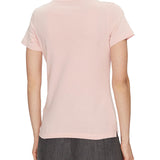 T-shirt “Love” con strass rosa