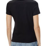 T-shirt “Love” con strass nero