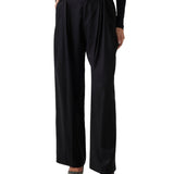 Pantalone chino wide leg Sancha nero