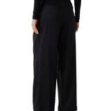 Pantalone chino wide leg Sancha nero