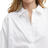 Camicia Ama in popeline bianco