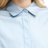 Camicia Ama in popeline coronado blu