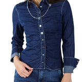 Camicia Alisha denim blu scuro