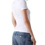 T-shirt cheeta logo triangle bianco