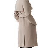 Trench doppio petto sartoriale beige