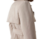 Trench doppio petto sartoriale beige