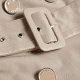 Trench doppio petto sartoriale beige