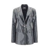 Blazer monopetto New Doris paillettes grigio