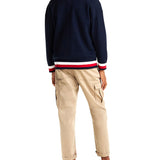 Cardigan con bottoni kids con motivo iconico blu