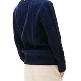 Girocollo kids a trecce blu