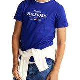 T-shirt teen 1985 Collection con logo blu medio