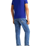 T-shirt teen 1985 Collection con logo blu medio