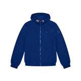Giacca junior con zip e patch logo blu medio