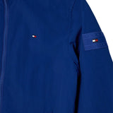 Giacca junior con zip e patch logo blu medio
