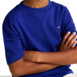T-shirt teen essential con bandierina blu medio