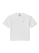 T-shirt kids essential con bandierina bianco