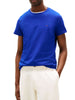 t-shirt-slim-fit-con-bandierina-ricamata-blu