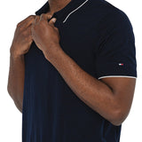 Polo Johnny in cotone lyocell blu