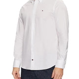 Camicia regular fit in cotone stretch bianco