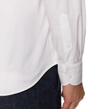 Camicia regular fit in cotone stretch bianco