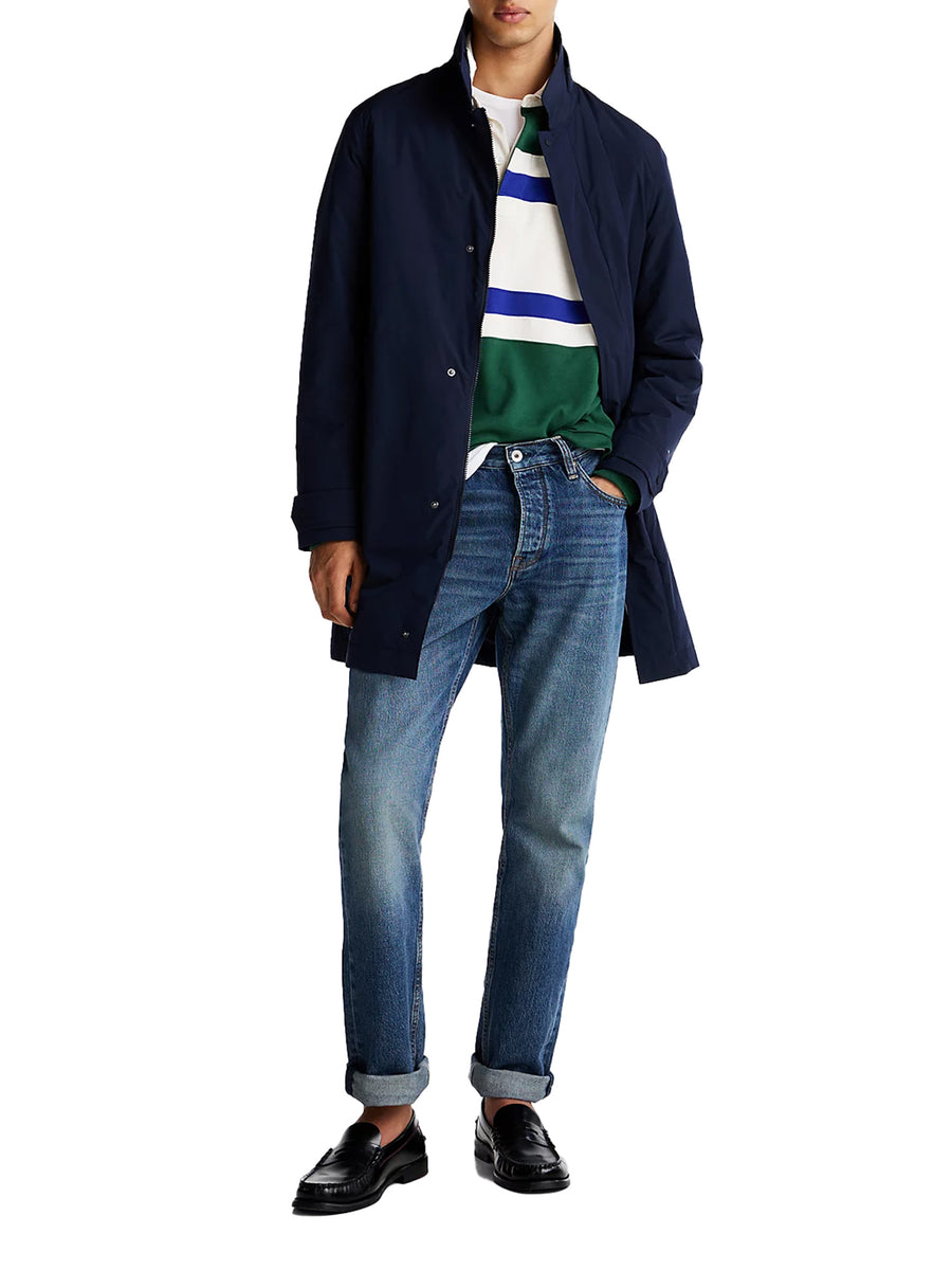Cappotto idrorepellente ripiegabile blu