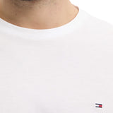 T-shirt con bande global sulle maniche bianco