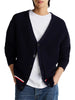 cardigan-relaxed-fit-con-scollatura-a-v-blu