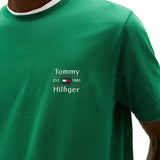 T-shirt logo sul petto verde