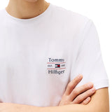 T-shirt logo sul petto bianco