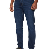 Jeans straight fit core denton in denim scuro