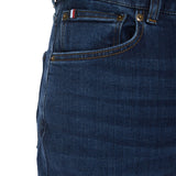 Jeans straight fit core denton in denim scuro