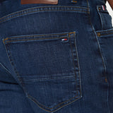 Jeans straight fit core denton in denim scuro