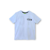 T-shirt maxi logo posteriore bianco