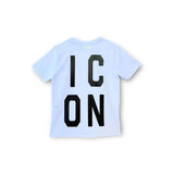 T-shirt maxi logo posteriore bianco