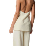 Completo due pezzi (gilet+ pantalone) ecrù