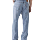 Jeans 555 relaxed straight denim chiaro