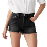 Short 501 high rise denim nero