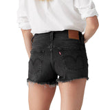 Short 501 high rise denim nero